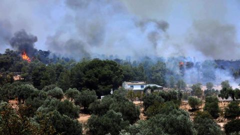 Sigue las &uacute;ltimas noticias de hoy del incendio forestal en Tarragona en directo