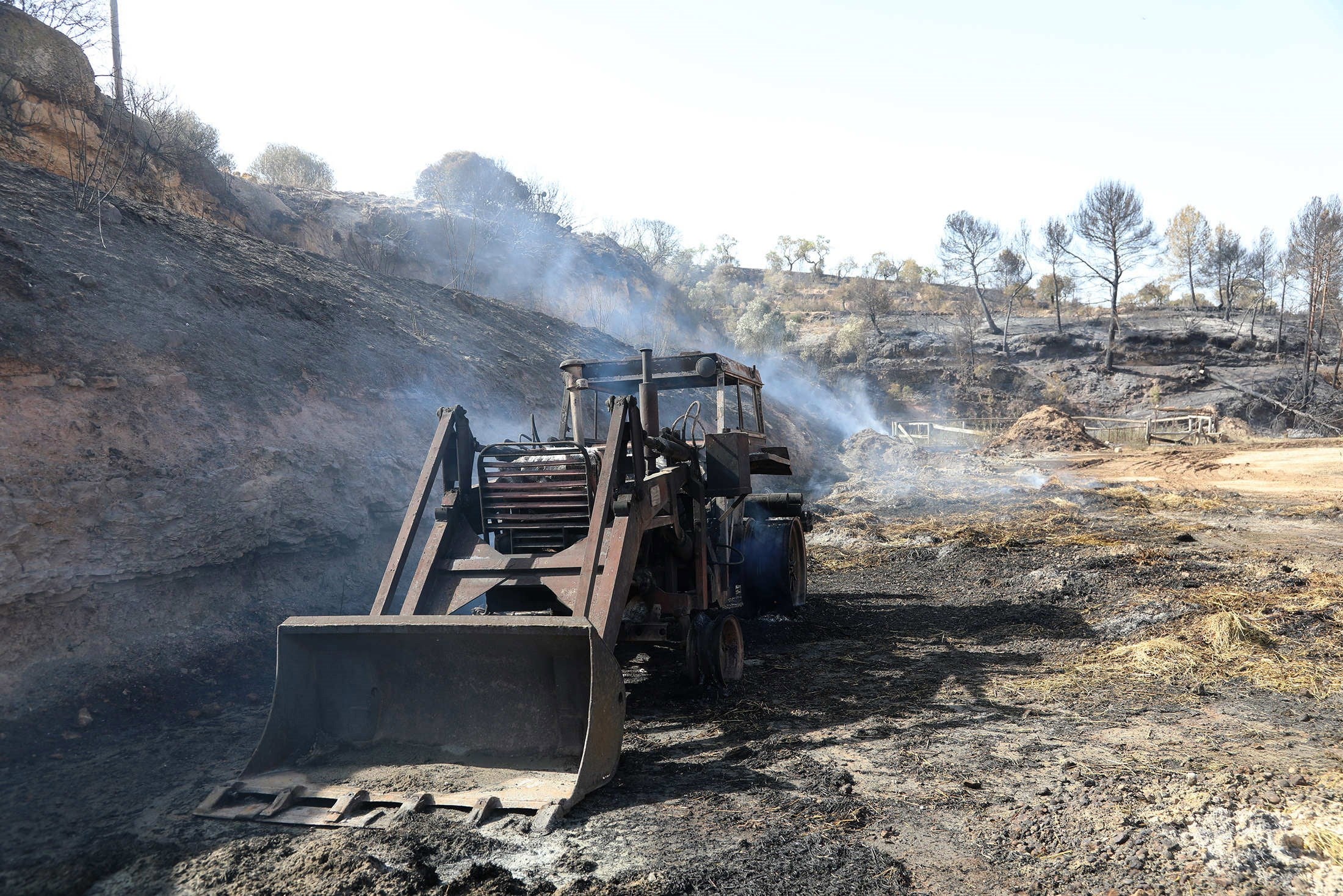 El fuego en La Ribera d'Ebre afecta a 6.500 hectáreas y sigue sin control El fuego en La Ribera d'Ebre afecta a 6.500 hectáreas y sigue sin control