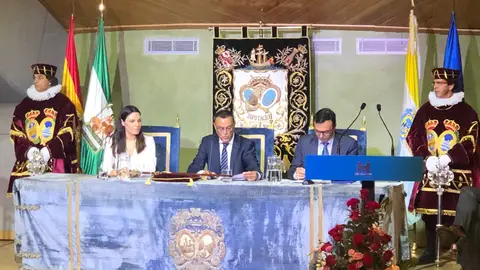 ACTO DE CONSTITUCION DE LA DIPUTACION DE HUELVA FORO IBEROAMERICANO DE LA RABIDA