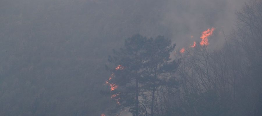 Imagen del incendio en Gavilanes, Ávila Imagen del incendio en Gavilanes, Ávila
