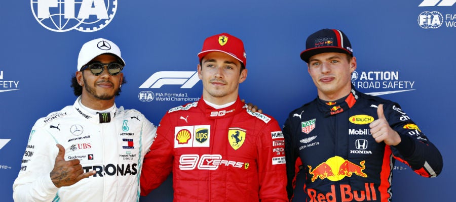 Hamilton, Leclerc y Verstpapen Hamilton, Leclerc y Verstpapen