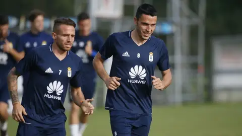 Aarón Ñíguez y Ramón Folch coincidieron hace dos temporadas en el Real Oviedo. ELCHE CF