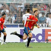 Fabián celebra su gol ante Alemania