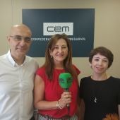 Elías Castillo, Dolores Olmo y Rafi Perales, del proyecto Transformando futuro de la CEM