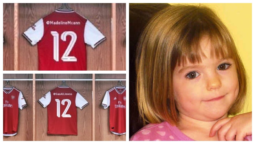 De Hitler a Madeleine McCann: polémica por la campaña de la nueva camiseta del Arsenal De Hitler a Madeleine McCann: polémica por la campaña de la nueva camiseta del Arsenal