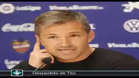 Tito se despide de "su" Levante y sus aficionados Tito se despide de "su" Levante y sus aficionados