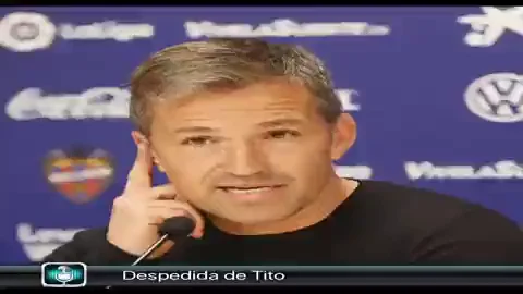 Tito se despide de "su" Levante y sus aficionados Tito se despide de "su" Levante y sus aficionados