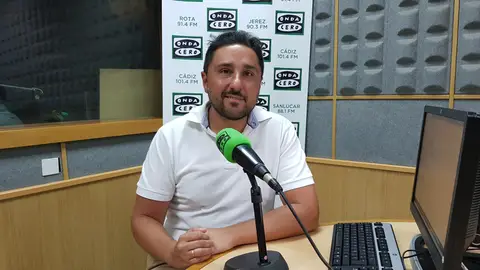 Manuel Queiruga en Cádiz en la Onda El presidente de Cádiz Centro Comercial Abierto visita los estudios de Onda Cero Cádiz