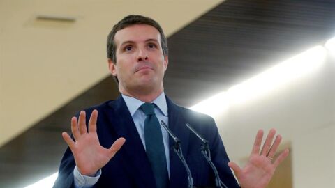 El l&iacute;der del PP, Pablo Casado