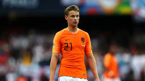 Frenkie de Jong, en un partido con la selección holandesa Frenkie de Jong, en un partido con la selección holandesa