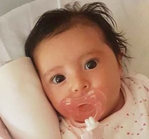 Una foto de la pequeña Matilde compartida por la familia Una foto de la pequeña Matilde compartida por la familia