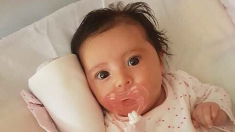 Una foto de la peque&ntilde;a Matilde compartida por la familia