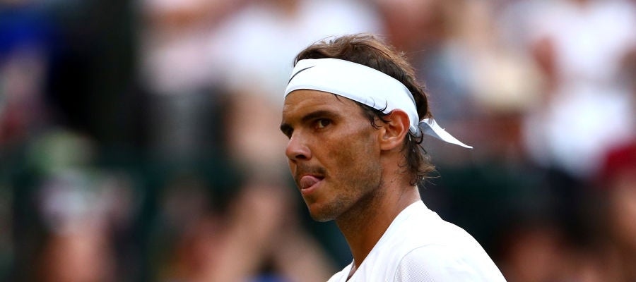 Nadal, contrariado en el parido contra Kyrgios Nadal, contrariado en el parido contra Kyrgios