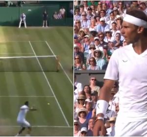 El bolazo de Nick Kyrgios a Rafa Nadal El bolazo de Nick Kyrgios a Rafa Nadal