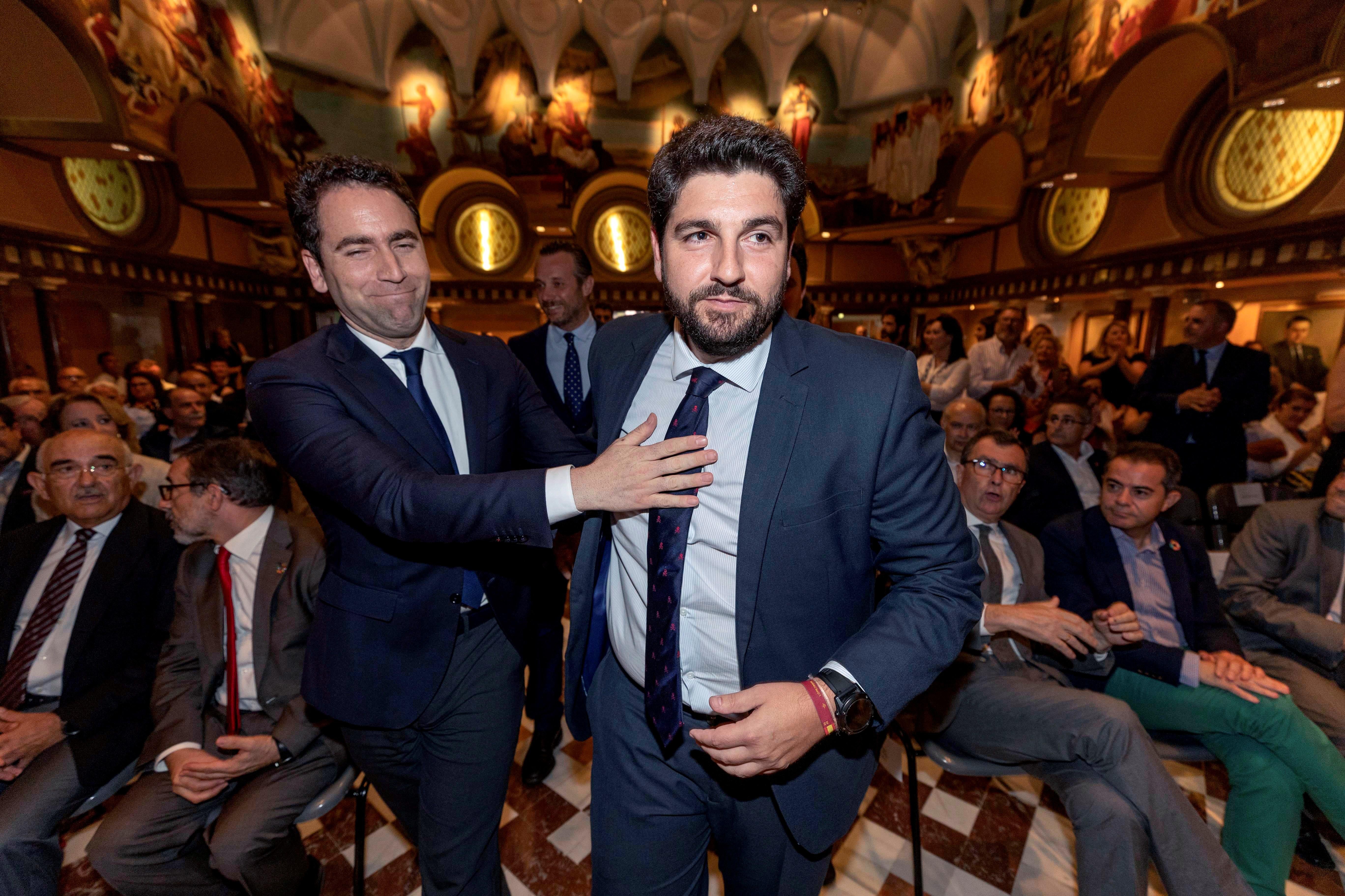 López Miras confía en llegar a un acuerdo final con Vox y Ciudadanos tras la investidura fallida López Miras confía en llegar a un acuerdo final con Vox y Ciudadanos tras la investidura fallida