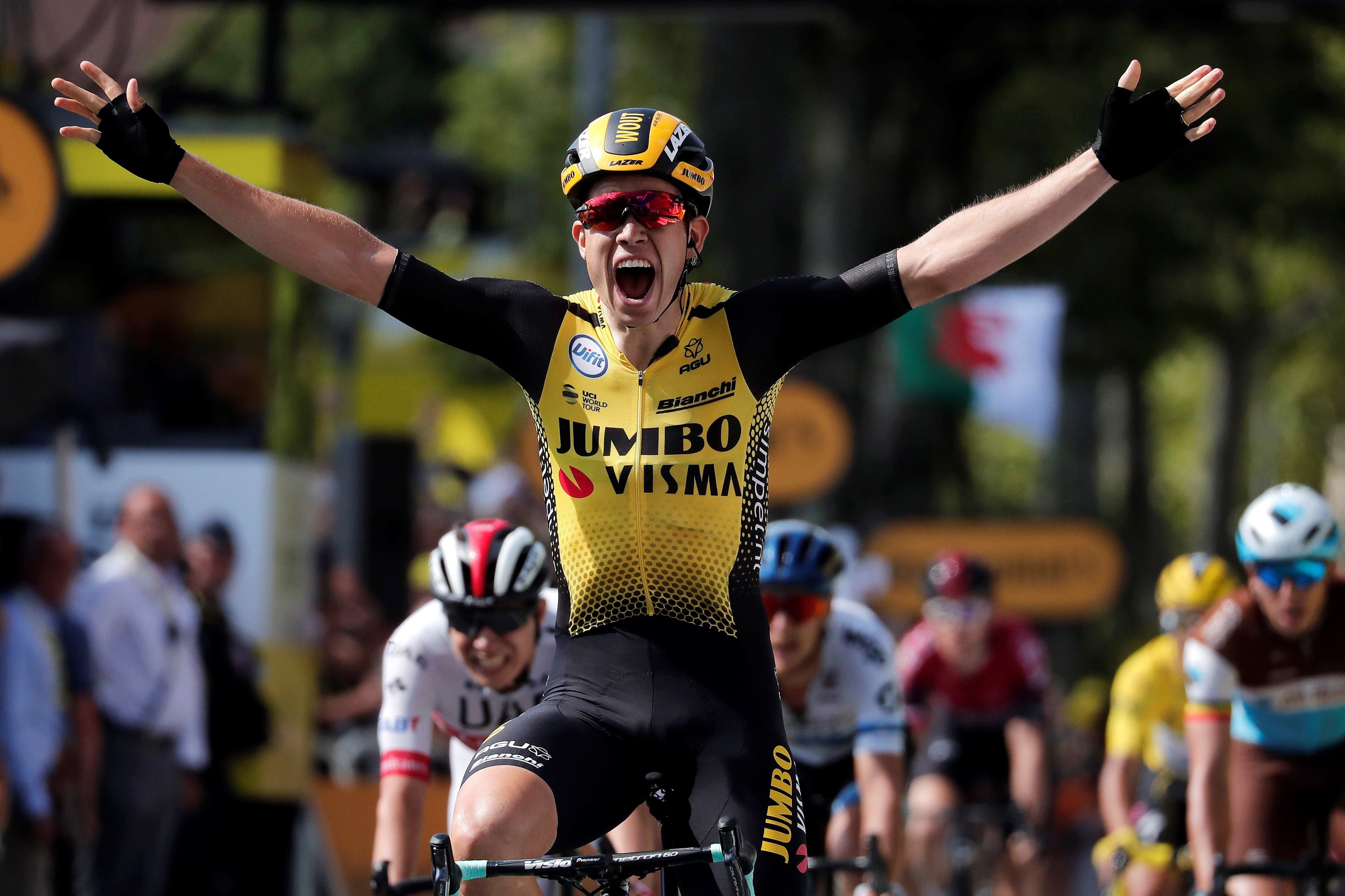 Van Aert gana la décima etapa del Tour y Alaphilippe mantiene el liderato Van Aert gana la décima etapa del Tour y Alaphilippe mantiene el liderato