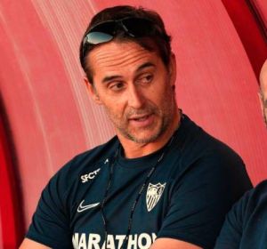 Julen Lopetegui con Monchi. Julen Lopetegui con Monchi.