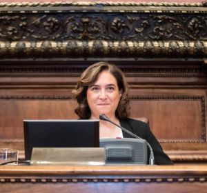 La alcaldesa de Barcelona, Ada Colau La alcaldesa de Barcelona, Ada Colau