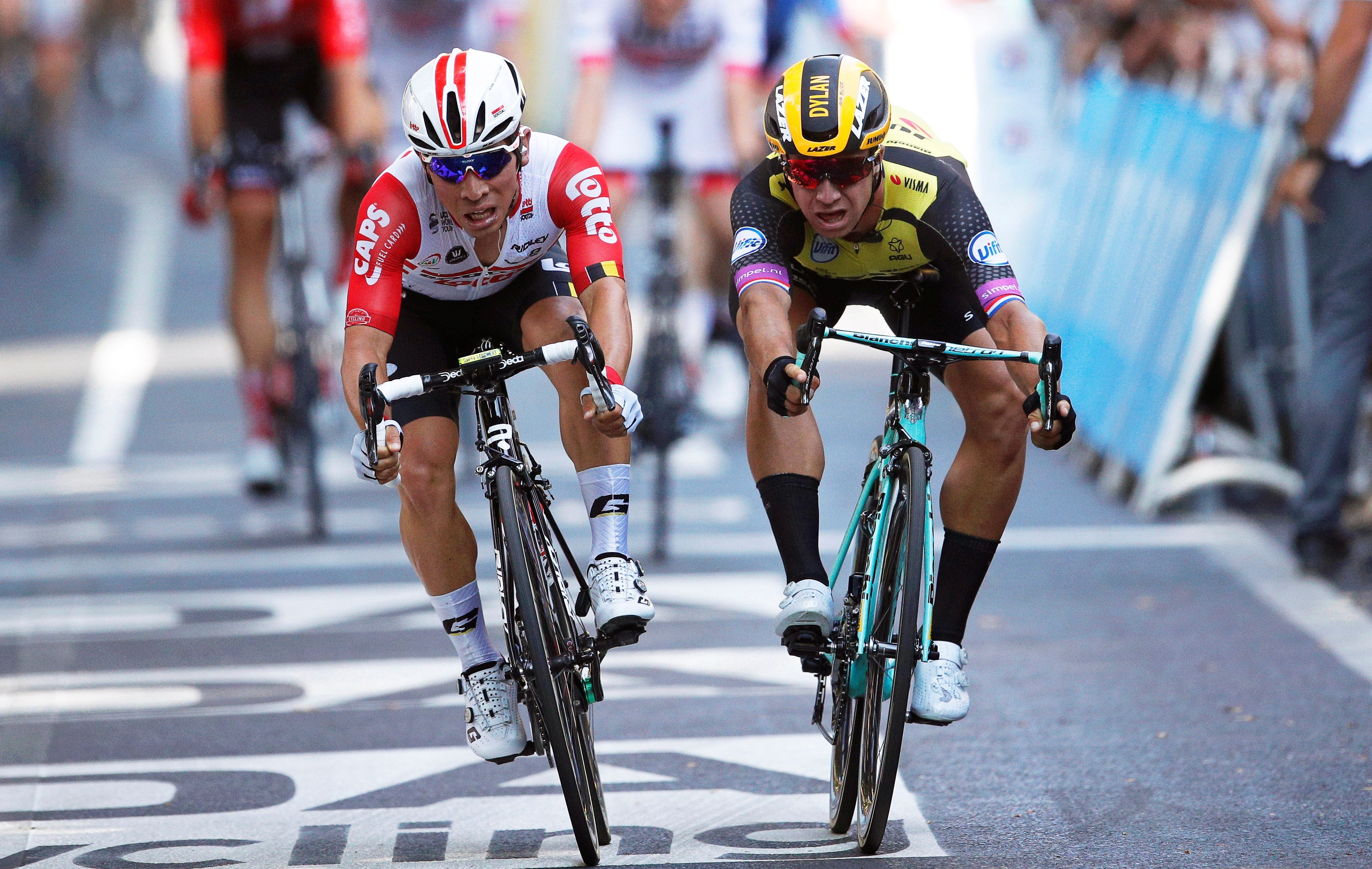 Caleb Ewan gana por milímetros la undécima etapa del Tour y Alaphilippe conserva el liderato Caleb Ewan gana por milímetros la undécima etapa del Tour y Alaphilippe conserva el liderato