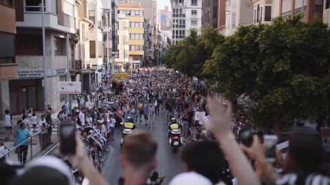 Celebraci&oacute;n del ascenso del Castell&oacute;n