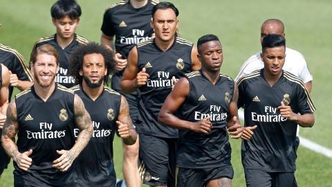 Entrenamiento del Real Madrid en Canad&aacute;