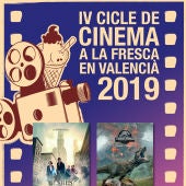 Cartel del IV Ciclo de cien al aire libre en valenciano.