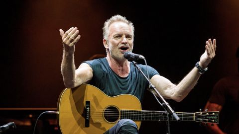 El cantante y compositor brit&aacute;nico Gordon Sumner Sting durante su actuaci&oacute;n en el Festival Cap Roig