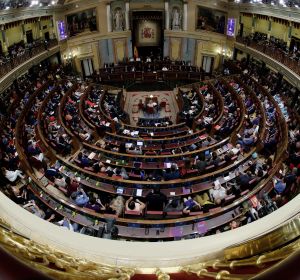 Vista del Congreso de los Diputados durante el debate de investidura de Sánchez Vista del Congreso de los Diputados durante el debate de investidura de Sánchez