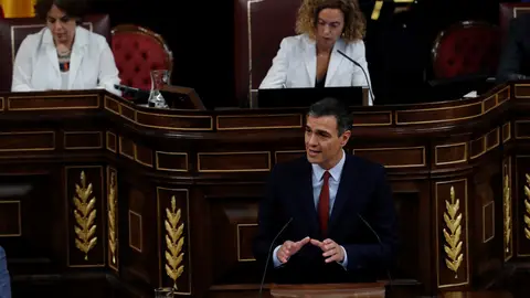 Pedro Sánchez en su investidura Pedro Sánchez en su investidura
