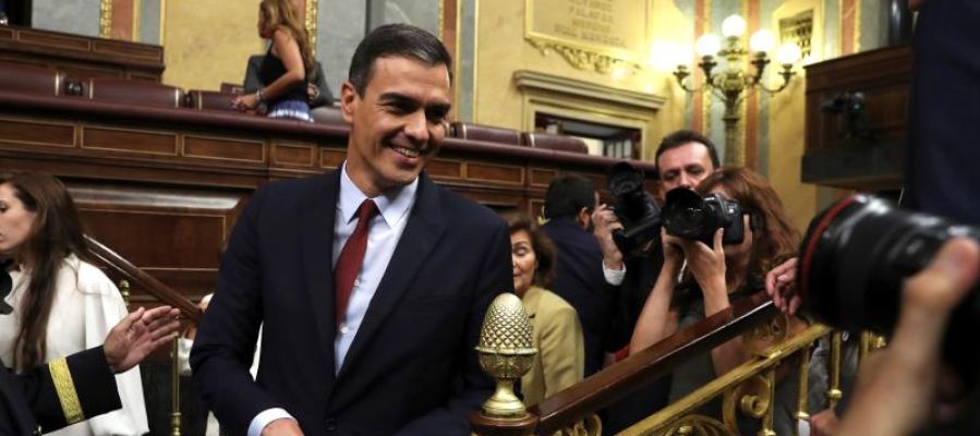 El presidente del Gobierno en funciones, Pedro Sánchez, en el Congreso El presidente del Gobierno en funciones, Pedro Sánchez, en el Congreso
