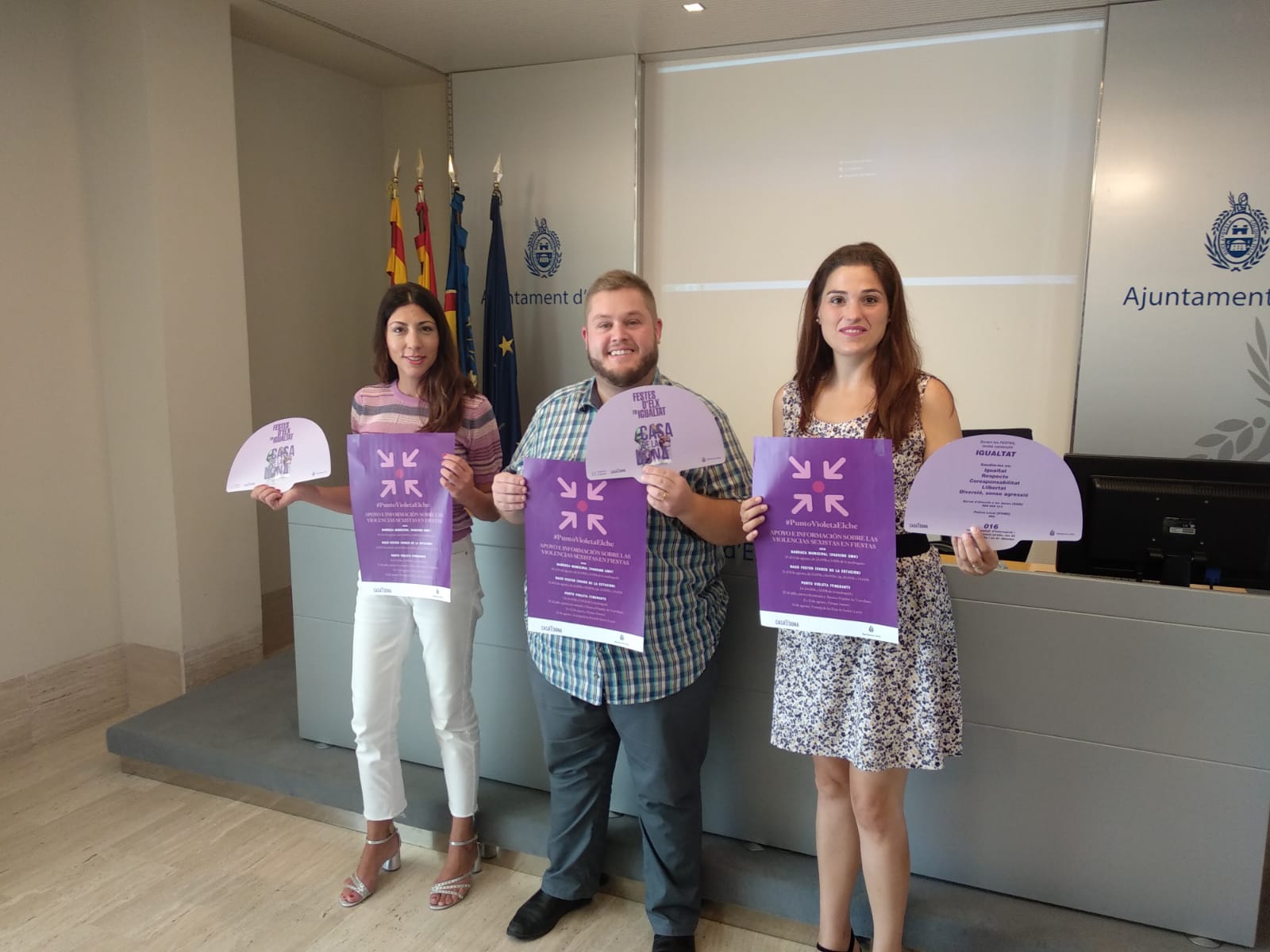 El Ayuntamiento inicia por segundo año “la lucha” contra el machismo en las Fiestas de Elche El Ayuntamiento inicia por segundo año “la lucha” contra el machismo en las Fiestas de Elche