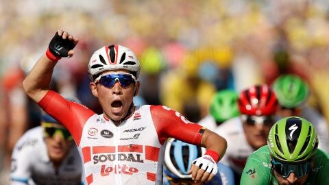 Ewan celebra su segundo triunfo en el presente Tour
