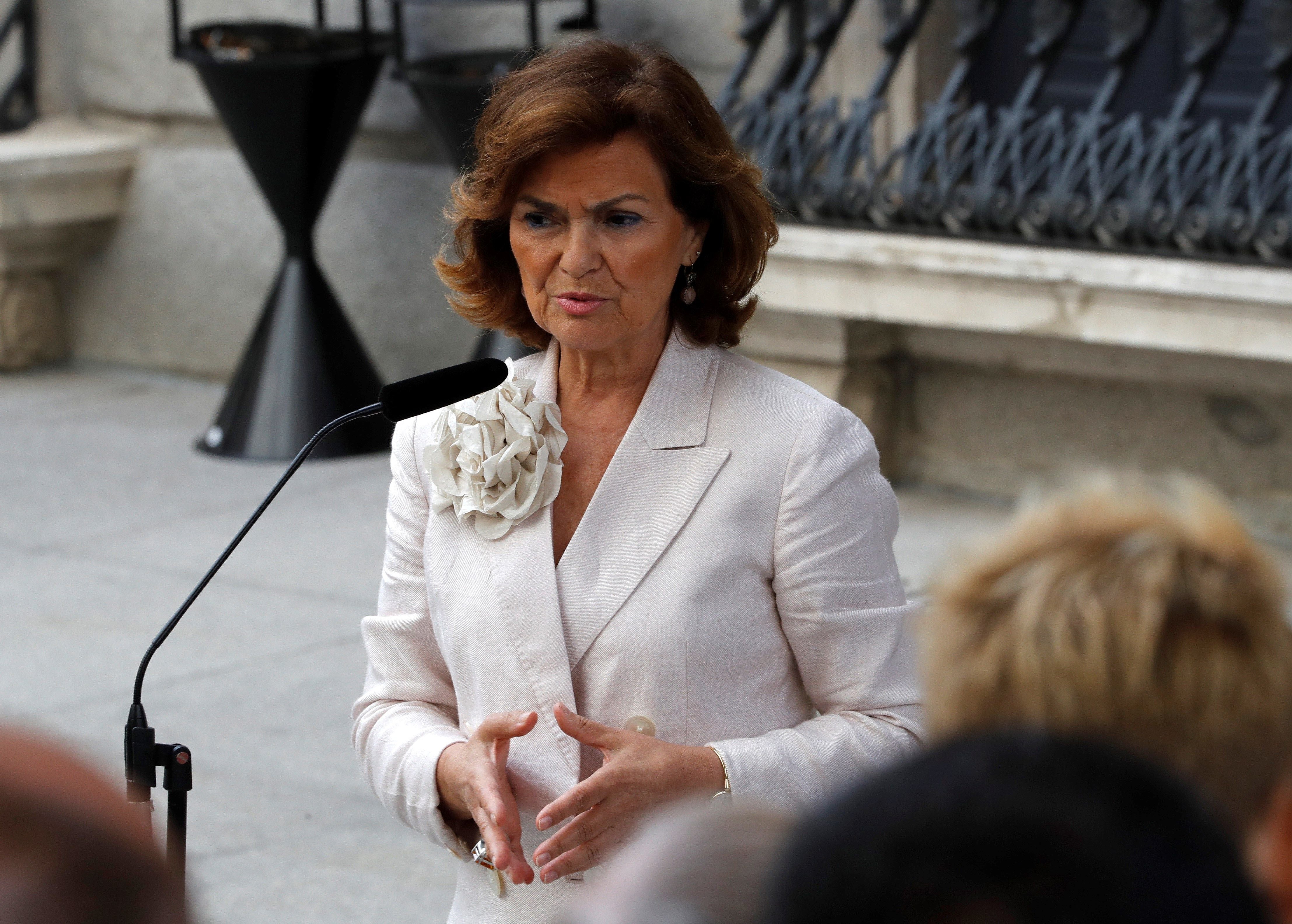 Carmen Calvo pide a Europa compromiso con la política migratoria Carmen Calvo pide a Europa compromiso con la política migratoria