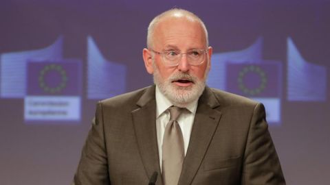 El vicepresidente de la Comisi&oacute;n Europea, Frans Timmermans