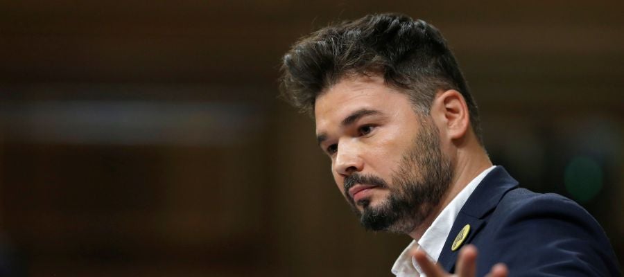 El portavoz de ERC, Gabriel Rufián El portavoz de ERC, Gabriel Rufián