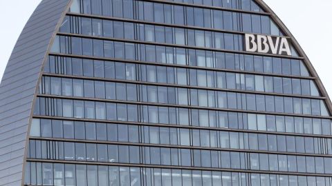 La 'vela' del BBVA, sede en Madrid de la entidad