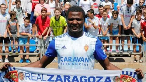 Federico Bikoro, jugador del Real Zaragoza Federico Bikoro, jugador del Real Zaragoza