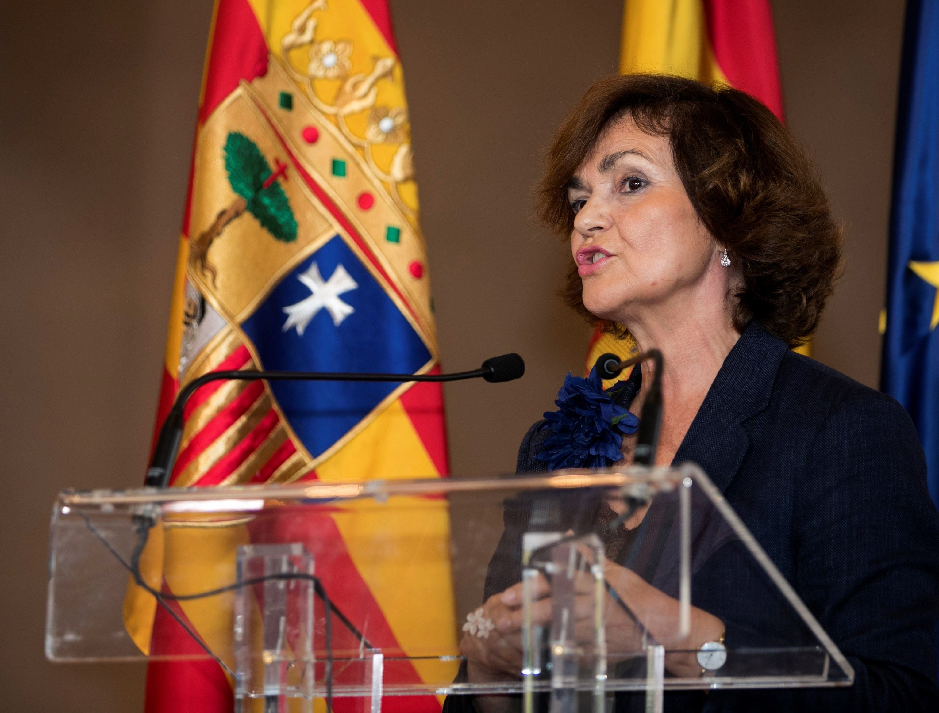 Calvo pide "responsabilidad" para poder formar un gobierno progresista sin el apoyo de los independentistas Calvo pide "responsabilidad" para poder formar un gobierno progresista sin el apoyo de los independentistas