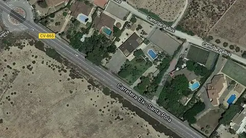 Camí de Pallus en la pedanía de Valverde de Elche. Camí de Pallus en la pedanía de Valverde de Elche.