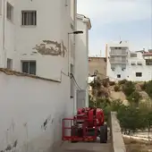 Obras de retirada del fibrocemento en el colegio Párroco Francisco Más de Crevillent. Obras de retirada del fibrocemento en el colegio Párroco Francisco Más de Crevillent.