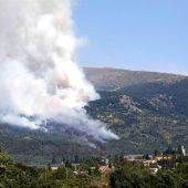 Incendio próximo al Real Sitio de San Ildefonso-La Granja