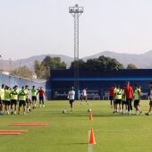 Entrenamiento de pretemporada del Málaga CF