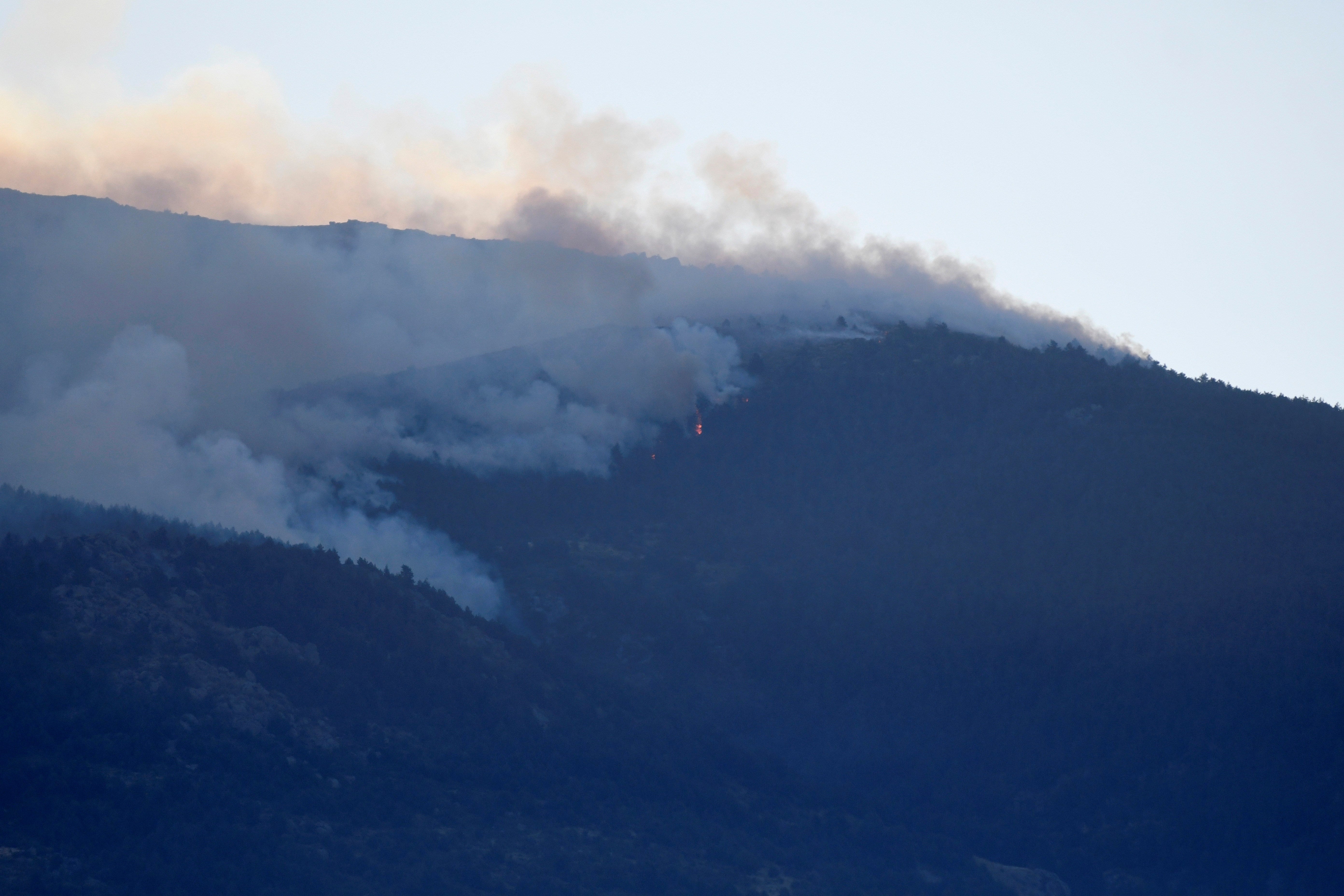 Exposición de cuadros sobre el incendio de Guadarrama Exposición de cuadros sobre el incendio de Guadarrama