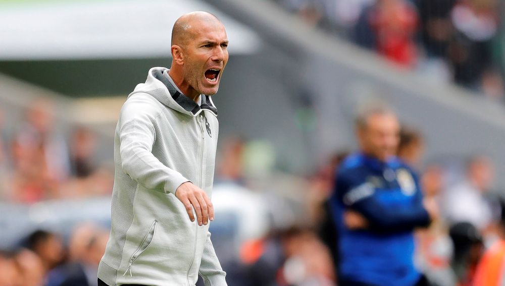 Zinedine Zidane durante la pretemporada 