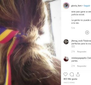 El mensaje de la vicepresidenta balear en su Instagram El mensaje de la vicepresidenta balear en su Instagram