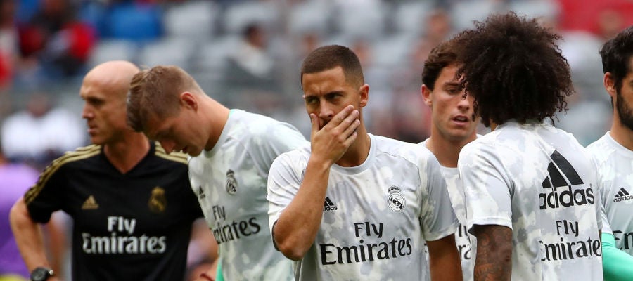 Hazard, en el entrenamiento del Real Madrid Hazard, en el entrenamiento del Real Madrid