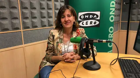 Blanca Fernández, durante la entrevista en la emisora de Onda Cero Toledo Blanca Fernández, durante la entrevista en la emisora de Onda Cero Toledo