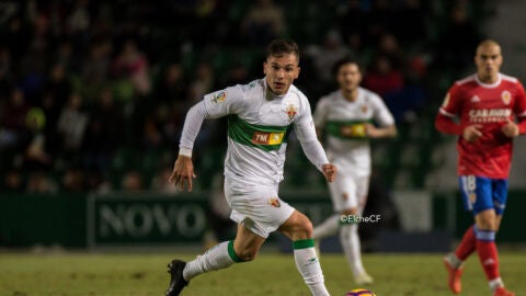 Borja Mart&iacute;nez durante un partido del Elche CF.