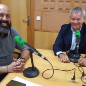 Sebastián Franquis, Consejero de Obras Públicas, Transportes y Vivienda del Gobierno con Sergio Miró en los estudios de Onda Cero Canarias