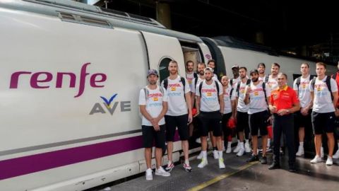 La selecci&oacute;n espa&ntilde;ola de baloncesto llega a M&aacute;laga
